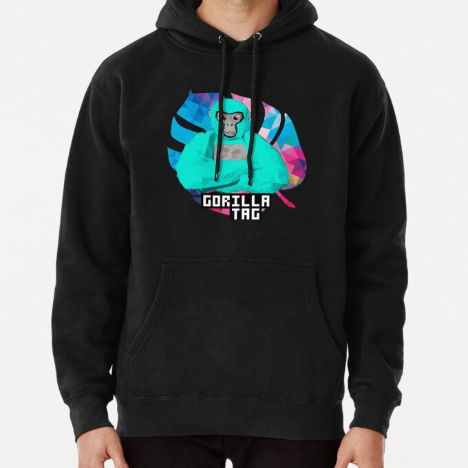 Gorilla Tag Colorful Leaf Design Hoodie - Image 4