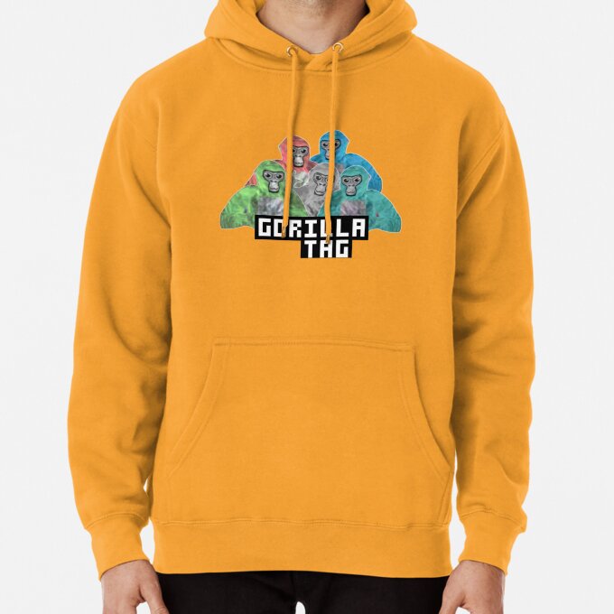 Gorilla Tag Colorful Monkey Design Hoodie - Image 10