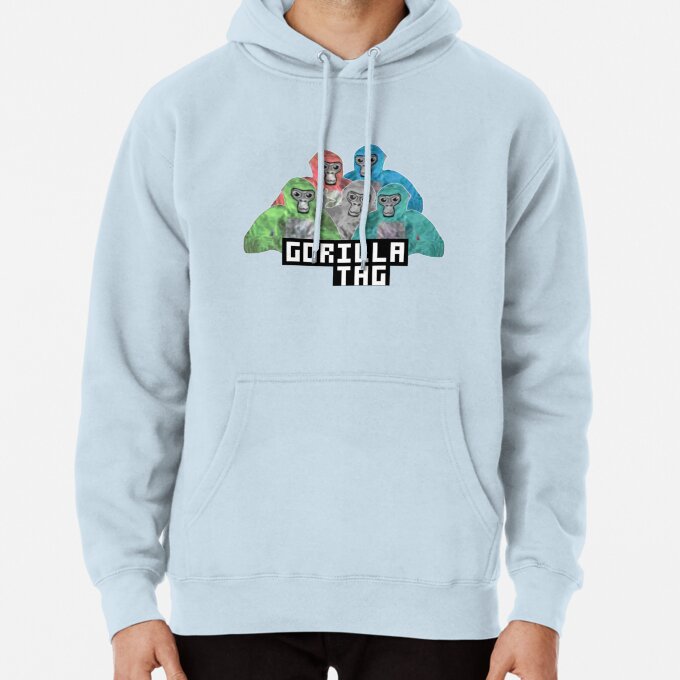 Gorilla Tag Colorful Monkey Design Hoodie - Image 8