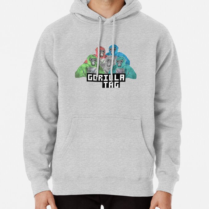 Gorilla Tag Colorful Monkey Design Hoodie - Image 6